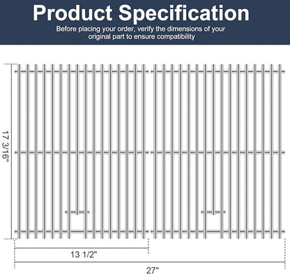 Criditpid Grill Replacement Parts for Grillmaster 720-0697 7200697 Grill, Grill Grates & Grill Burner Tubes & Heat Plates Shields Kit for Nexgrill 720-0697 & Grill Master 720-0697 Grill Parts.