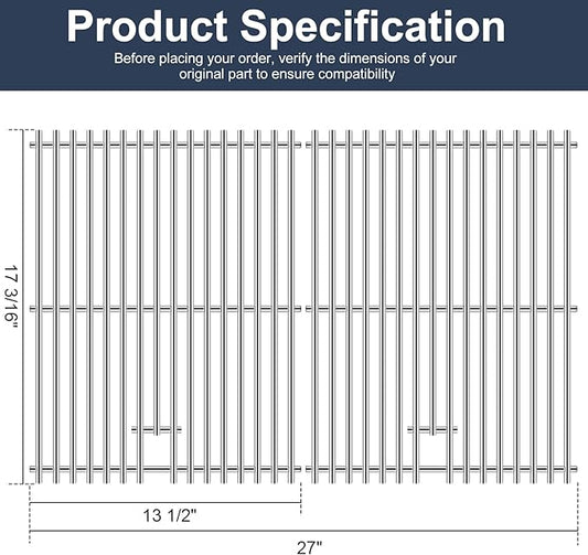 Criditpid Grill Replacement Parts for Grillmaster 720-0697 7200697 Grill, Grill Grates & Grill Burner Tubes & Heat Plates Shields Kit for Nexgrill 720-0697 & Grill Master 720-0697 Grill Parts.