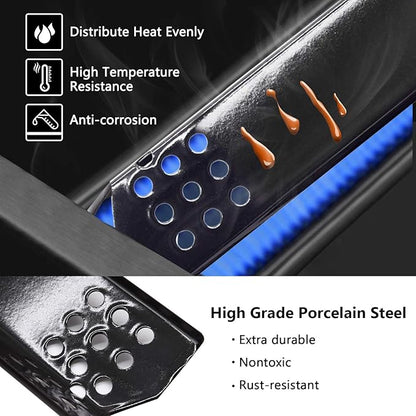 Criditpid Heat Plate Replacement Parts for Nexgrill 720-0882A 720-0896 720-0830H 720-0783E 720-0925, Grillmaster 720-0697 720-0737, 5-Pack Flame Tamers Grill Parts for Nexgrill 5 Burner 720-0882A