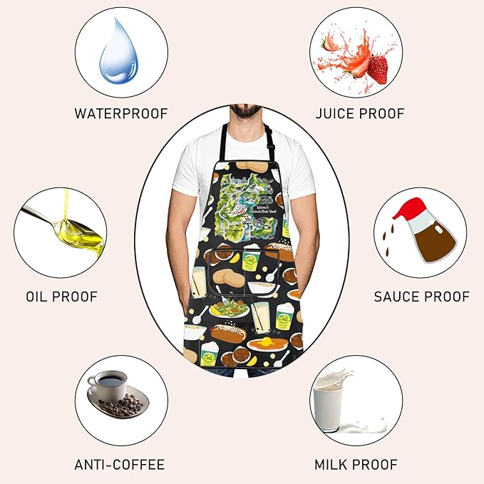 Rhode Island Kitchen Apron Ocean State Vacation Lover Travel Reusable Apron Graduation Gift for Her