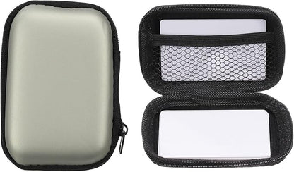 Card Game Case, Soft Cloth Playing Waterproof Card Storage Travel Game Case Compatible for Outdoor Gaming Camping, Silver