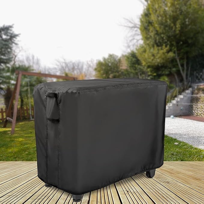 Prep Table Cover for Outdoor Bar Table, 72inch Outdoor BBQ Cart Cover Bar Tool Cart Covers Cooler Covers - 72"L×29"W×43"H, Black