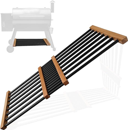 Pellet Grill Storage 1.9-3.38 FT Foldable Grill Shelf, Shelf Adjustable Compatible with Traeger Pro 22, Pro 34, Pro 575, Pro 780, Ironwood 885 Pellet Grills