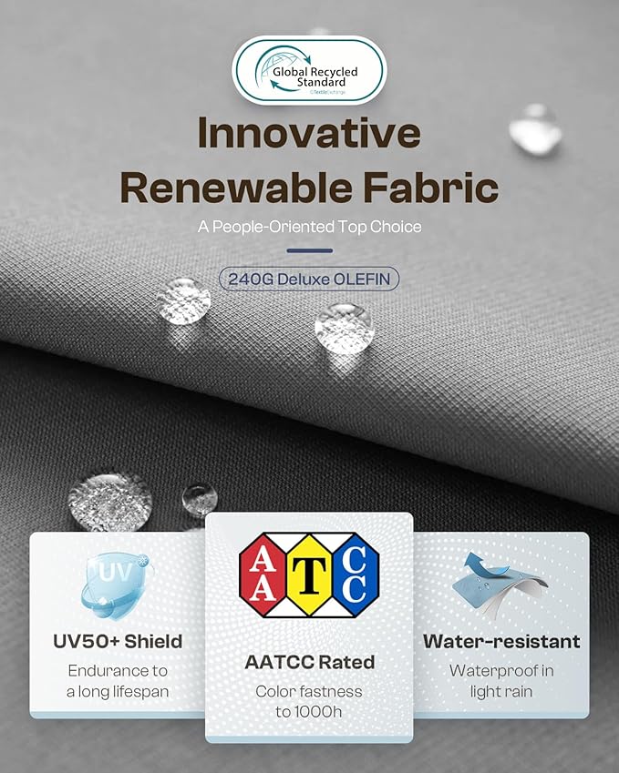 Aluminum Outdoor Sofa Bistro Set, 3 Piece Outdoor Patio Furniture Set with Washable Thick Cushion, Patio Sectional Furniture Set for Porch, Balcony, Deck, Yard, White