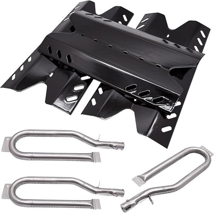 Repair Kit for Members Mark BQ05046-6-A BQ05046-6 BQ06042-1 BQ05046-6A Grill Parts, Burner Tube, Porcelain Steel Heat Plate Burner Cover for BBQ Pro BQ05041-28 BQ51009