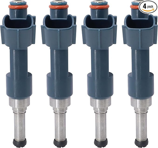 HiSport 4 PCS Fuel Injectors 23209-39195 Compatible with Toyota 1.8L Prius V Plug-In Prime 2010-2015 Replacement for Lexus CT200h 2011-2015,12 Holes