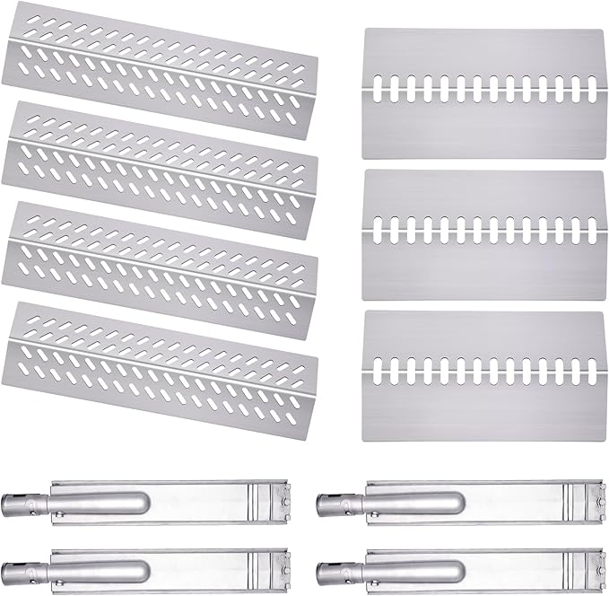 16516 16631 16520 Grill Burner for 4 Burners Bull Grill Replacement Parts Angus 47628, 47629, Steer Premium 69008, 69009, Outlaw 26038, 26039, Cal Flame G3 G4 P4, Grill Heat Plates Accessories