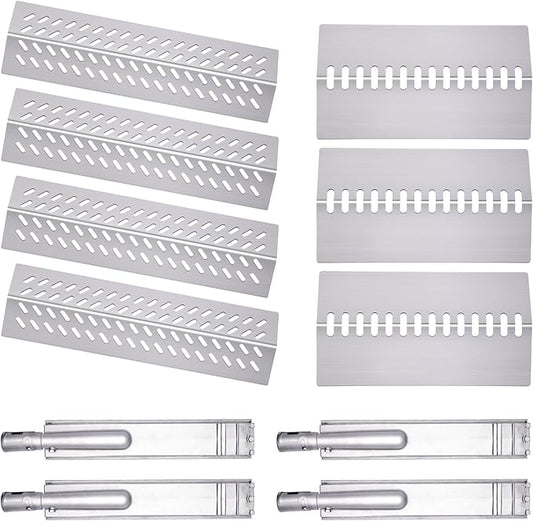 16516 16631 16520 Grill Burner for 4 Burners Bull Grill Replacement Parts Angus 47628, 47629, Steer Premium 69008, 69009, Outlaw 26038, 26039, Cal Flame G3 G4 P4, Grill Heat Plates Accessories