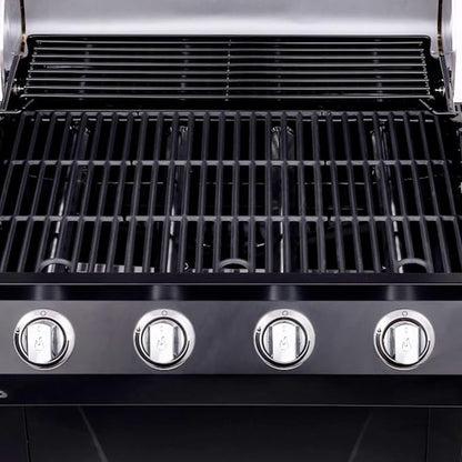 Grill Burner and Heat Plate for Charbroil Performance 4-Burner 463352521 | Grill Parts for Charbroil Grill Replacement Parts 463352521 463354021 463365021 463365522 463366022, Stainless Steel