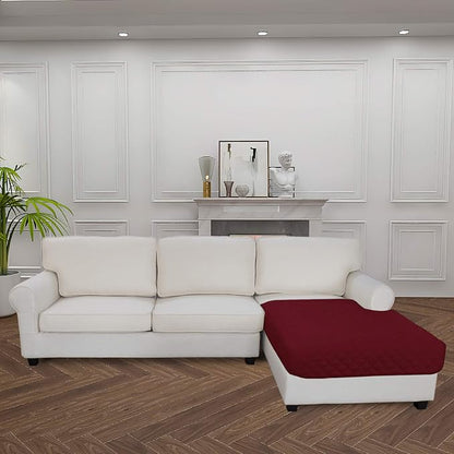 Easy-Going Sectional Couch Covers for Dogs L Shape Sofa Cover Reversible Sofa Slipcover Chaise Lounge Cover Furniture Protector Cover for Pets Dog Cat (42 x 52 inches, Christmas Red/Christmas Red) | Christmas Red, Soft Sofa Slipcover For Dogs, Fits Lef...