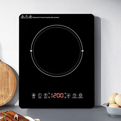 Portable Induction Cooktop with Timer 1800W, 9 Power & Temperature Levels, Child Safety Lock, Thin Design for Home, Office, RV Travel, US Plug 110-120V