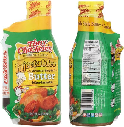 Tony Chachere's Butter with Injector, 17 Fl Oz (Pack of 3)
