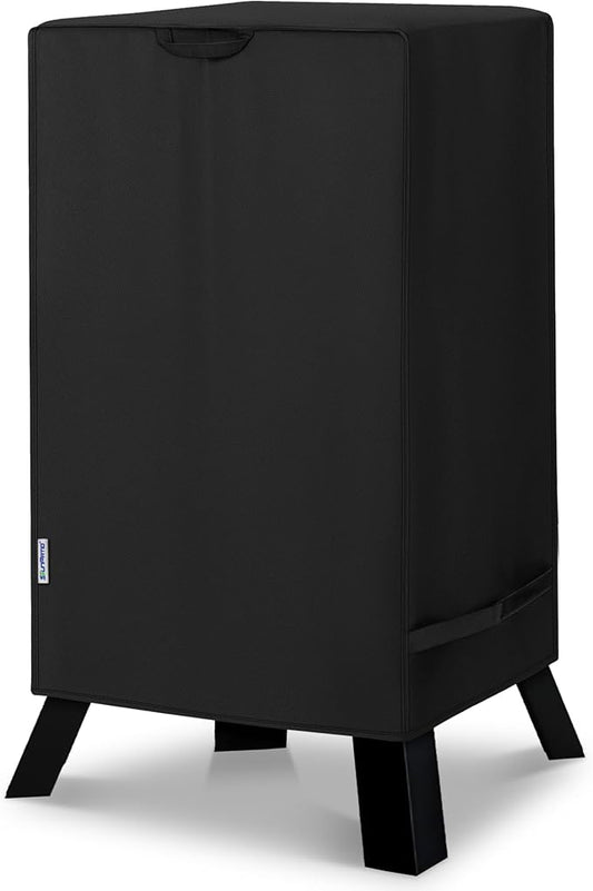 SunPatio 40 inch Electric Smoker Cover Compatible for Masterbuilt Smoker, Heavy Duty Waterproof Outdoor Smoker Grill Cover, 28" W x 22" D x 39" H, Black