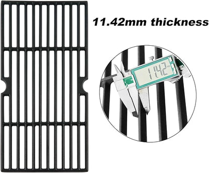DGF510SBP Grill Grates Replacement Parts for Dyna Glo DGF510SSP DGF510SSP-D BHG Gas Grill Parts BH15-101-099-02 GBC1462W BH13-101-099-01 BY15-101-001-02 Backyard Grill Cooking Grates Cast Iron Grids
