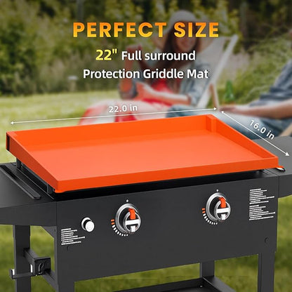 TAOMAND 22" Blackstone Silicone Griddle Cover and Blackstone Griddle Accessories | Comprehensive Protection | Thick & Durable | Reusable & Premium Food-Grade Silicone Grill Mat | from Dirt & Rust