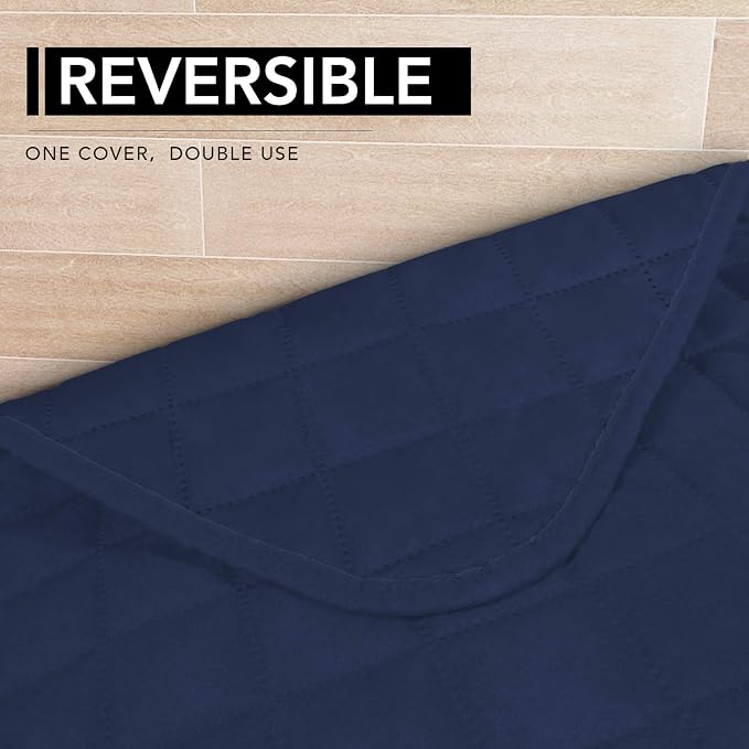 Easy-Going Sectional Couch Covers for Dogs L Shape Sofa Cover Reversible Sofa Slipcover Chaise Lounge Cover Furniture Protector Cover for Pets Dog Cat (42 x 52 inches, Navy/Navy) | Soft Sofa Slipcover For Dogs, Fits Left/Right Chaise Lounge Protector, ...