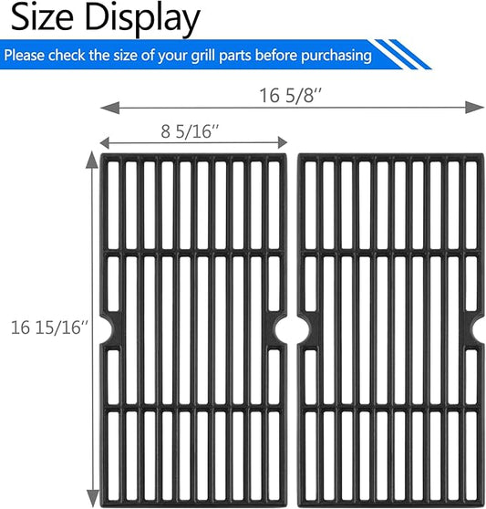 G460-0500-W1 Cooking Grate Grill Replacement Parts for Char Broil Grill Grates 463672016 463645015 463251414 463633316 463642116 463672416 463650413 Charbroil 2 Burner Grill Replacement Grates