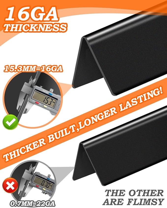 7534 Flavorizer Bars 21.5" for Weber Spirit Grill Accessories 200 Series, Spirit E200 E210 S200 S210 E220 Grill with Side Control, Spirit 500 Heat Plates Replacement for Weber Grill Part 7535