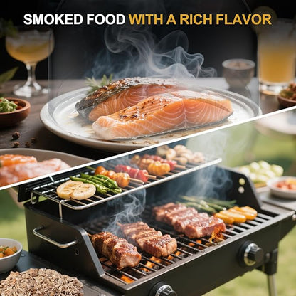 Smoking Wood Chips with Hickory Flavors,Cocktail Smoker Chips for Whiskey,Smoking Gun,5.29oz/Bag