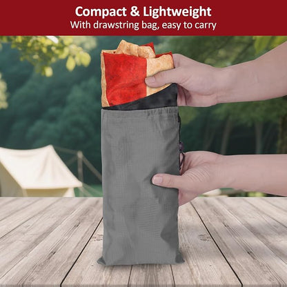 8 ft 96 in Picnic Table and Bench Cover, 3 Pack, US Flag | Drawstring Bag, Waterproof Windproof, Elastic Fitted Edges Tablecloth, for Rectangle Table & Seat, Camping Essentials RV Gear