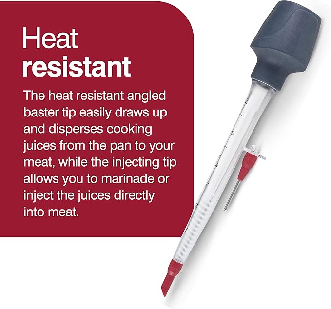 Zyliss 2-in-1 Baster & Infuser - Dishwasher-Safe, Stainless Steel Marinade Injector & Baster for Cooking - Medium
