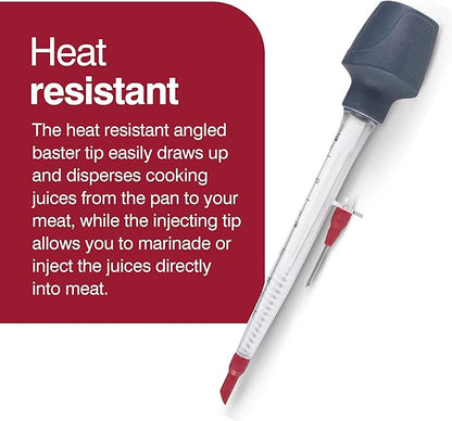 Zyliss 2-in-1 Baster & Infuser - Dishwasher-Safe, Stainless Steel Marinade Injector & Baster for Cooking - Medium