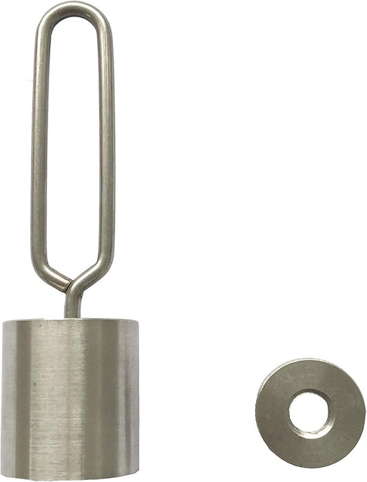 Heavy Duty Stainless Steel 304 Grill Rotisserie Spit Rod Counter Balance Weight with Lock Washer Kit