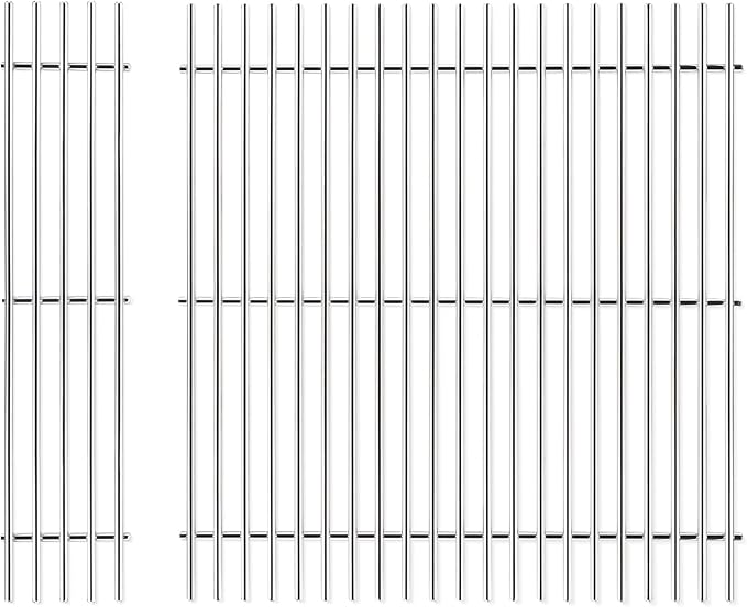 Utheer 304 Stainless Steel Grill Grates for Weber Spirit 2025 Front-Control Models, Fits Spirit E-210 E-310 E-325, 2PCS 7mm Solid Stainless Steel Replacement Grates, Replaces Weber 7637