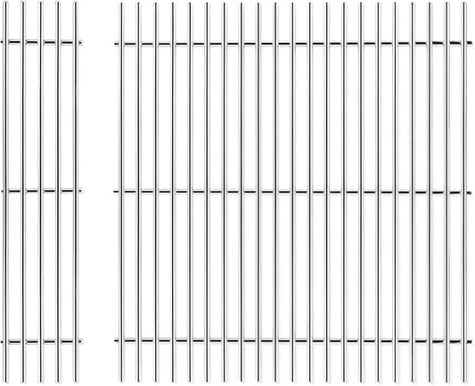 Utheer 304 Stainless Steel Grill Grates for Weber Spirit 2025 Front-Control Models, Fits Spirit E-210 E-310 E-325, 2PCS 7mm Solid Stainless Steel Replacement Grates, Replaces Weber 7637