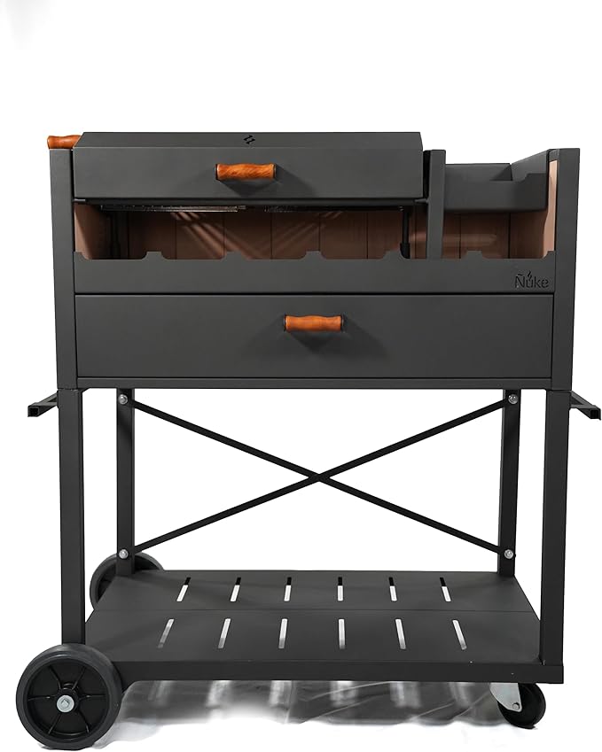 Ñuke Delta Gaucho Firebox Grill- Authentic Argentine Outdoor Cooking Wood or Charcoal