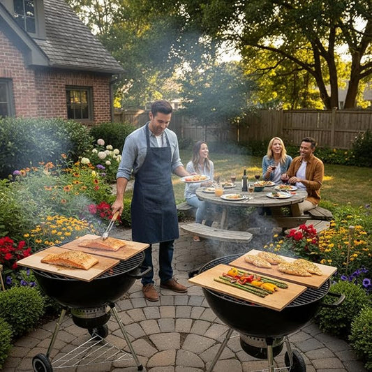 Bigger 13 PK, Cedar Planks for Grilling Salmon,11"x 5" Better Smoking, Add Smoky Flavor to Salmon, Veggies, Restaurant Quantity