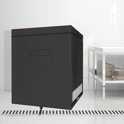 Chest Freezer Cover, Waterproof 420D Oxford Protective Outdoor Indoor Refrigerator Dust Cover with Zipper Fits 7.0 Cubic Feet Deep Freezer 38"L x 23"W x 34"H (Only Cover)