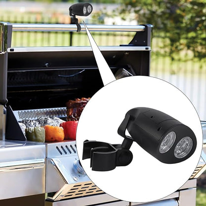Bbq Grill Light With 10 Super Bright Leds, Heat-Resistant Abs Base, 360° Flexible Adjustment For Outdoor Cooking, Camping, And Night Reading