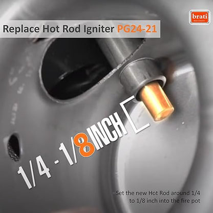 Hot Rod Igniter Kit for Camp Chef Wood Pellet Grills,for Z Grills and Cuisinart Wood Pellet Smoker Ignitor,Replacement Part PG24-21,2 Pack
