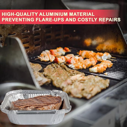 Universal Grease Tray Liner for Royal Gourmet 4/5/6 Burner Propane Gas Grills, Aluminum Drip Pan Liners for Royal 5401T GA5403B GA5403C GA5404G GA5404H GA6402B GA6402C Replacement Drip Pan, 20 Pack