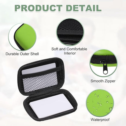 Card Game Case, Soft Cloth Playing Waterproof Card Storage Travel Game Case Compatible for Outdoor Gaming Camping, Green