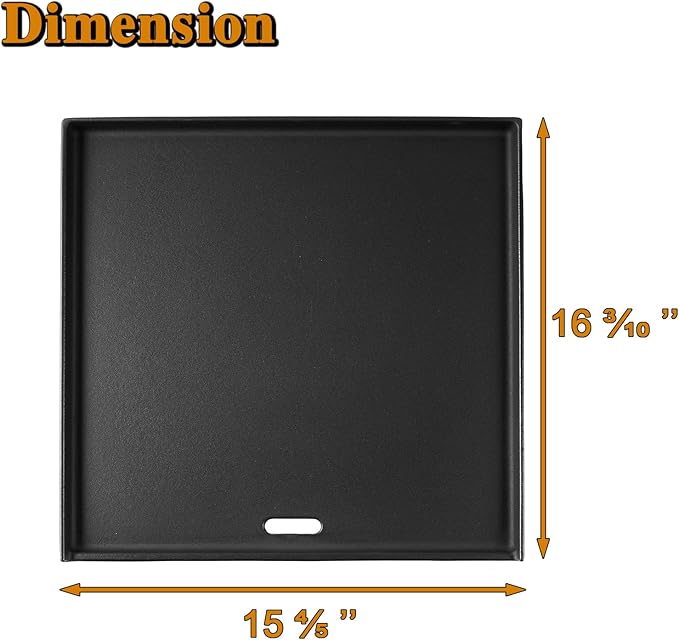 7672 Crafted Griddle Grill Replacement Parts for Weber Genesis Crafted Flat Top Griddle 2022+ EX-325S E-325S SX-325S Genesis II 300 400 Spirit 200 300 Series Smokefire EX4 EX6 Cast Iron Grill Plate
