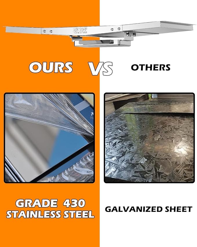 Grease Tray with Catch Pan - Dyna Glo Grill Replacement Parts, Adjustable Stainless Drip Pan for Gas Grill Models from Dyna Glo, Nexgrill, Expert Grill, Kenmore, BHG and More (Width 24"-30")