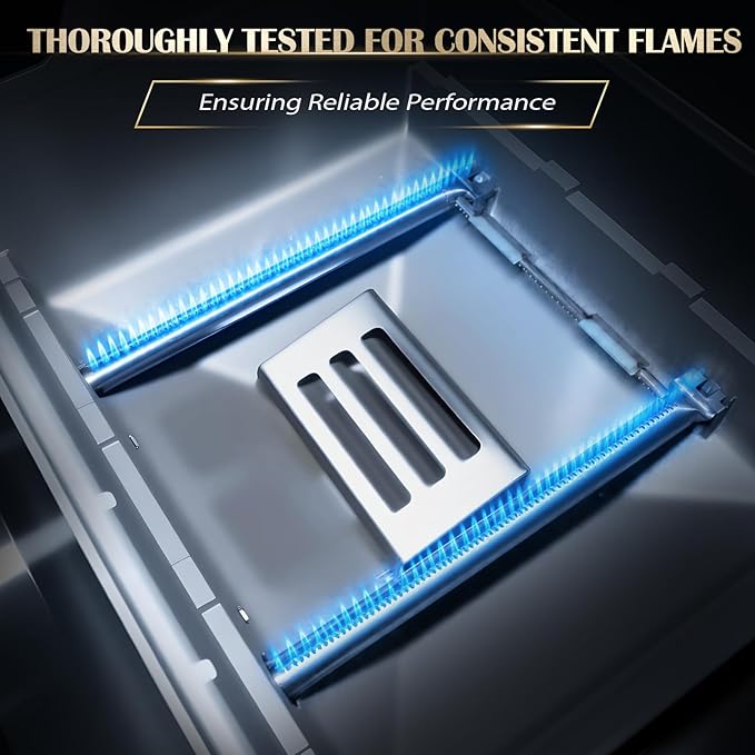 69785 18"Grill Burner for Weber Spirit I & II & GS4 Spirit II 200 Series, Spirit E-210, E-220, Spirit S-210, S-220 Gas Grills with Up Front Control, 304 Stainless Steel for Weber Spirit Grill Parts