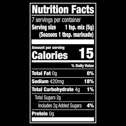 McCormick Grill Mates Marinade Mix, Asian BBQ, Korean-Inspired, 15 Minute Marinade for Chicken, Steak, and More, 1.25 oz (Pack of 12)