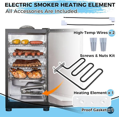 1200 Watts Smoker Heating Element Kit Replacement for Masterbuilt 40" Digital Electric Smokers, Replace 9907090039