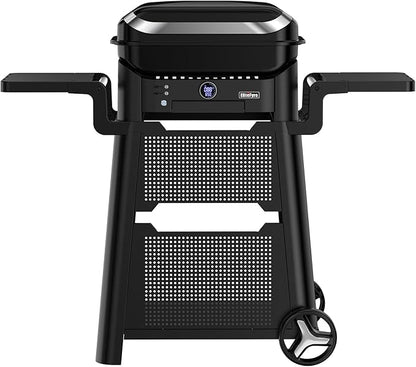 Volteq Smart Electric Grill with Cart - 1500W, 650°F, No Smoke Indoor/Outdoor BBQ, Digital Control & Meat Probe, Perfect for Apartment Balcony, Patio, Deck