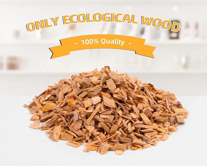 Natural Wood Chips for Cocktail Smoker - 8 Flavors - for Cocktail Parties, Fast-Burning Smoking Chips Compatible with Electric Whiskey Smokers & Smoke Guns, Smoker Accessories Gift Set for Men
