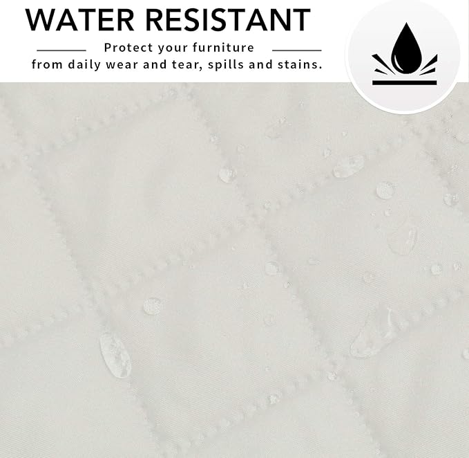 Easy-Going Reversible L-Shape Sectional Couch Cover, X-Large, Ivory/Ivory | Soft Sofa Slipcover For Dogs, Fits Left/Right Chaise Lounge Protector, Water Resistant Mat For Living Room