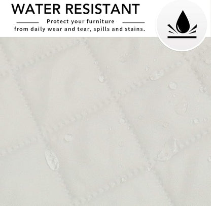Easy-Going Reversible L-Shape Sectional Couch Cover, X-Large, Ivory/Ivory | Soft Sofa Slipcover For Dogs, Fits Left/Right Chaise Lounge Protector, Water Resistant Mat For Living Room