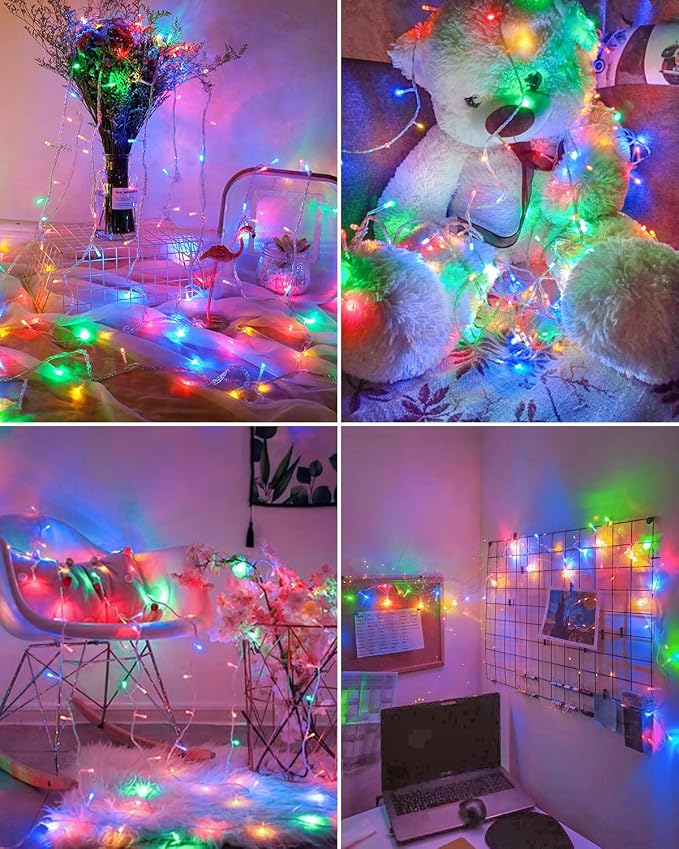 355FT Multicolor Christmas Lights Outdoor,900 LED Extra Long String Lights Waterproof Timer & Memory 8 Modes Dimmable Plug in Fairy Lights for Tree Patry Holiday Indoor Decorations