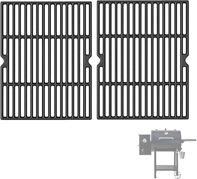 SafBbcue Cooking Grates for Pit Boss 700 Series Pellet Smoker Grills,Pit Boss PB700D PB700S PB700SC PB700R1 Pellet Smoker Grates Replacement Parts,Traeger BBQ07E. 01 22 575 Lil' Tex Elite Pellet Grill