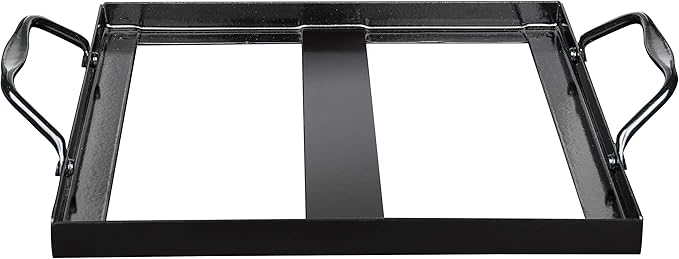 Steven Raichlen's Himalayan Salt Block Holder for 8x8 Salt Slabs with Stainless Steel Grill Brush – Heavy-Duty BBQ Rack with Handles – Grilling & Cooking Accessories for Indoor & Outdoor Use