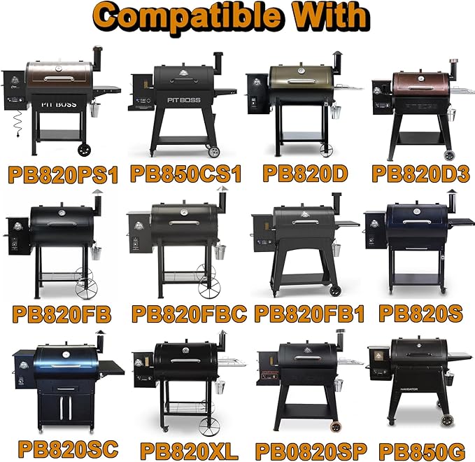 PB820PS1 PB850PS2 Grill Grates Replacement Parts for Pit Boss 820 850 Pro Series 820PS1 820D3 820D PB820D PB0820D3 PB0820SP PB820 PB850G PB820XL PB820FB PB850CS1 PB820D3 Cast Iron Cooking Grates Grids
