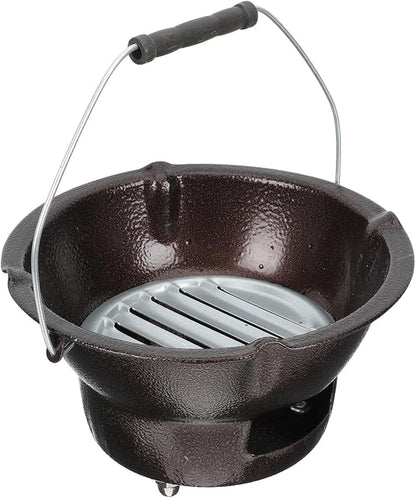 IMIKEYA Portable Charcoal Stove Barbecue Grill Outdoor Camping Supplies Coffee Color Cast Iron Heating Tea Stove